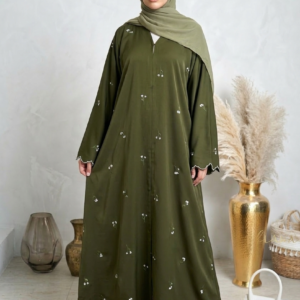 festive eid embroidery abaya